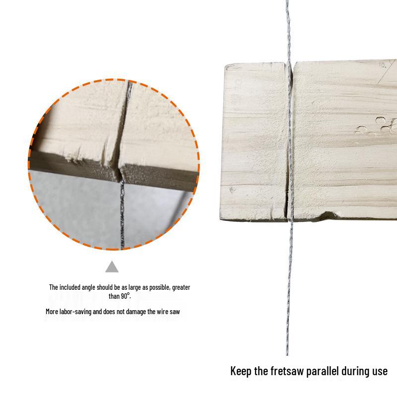 Stainless Steel Multi-Purpose Pocket Wire Saw for Outdoor Survival and Camping