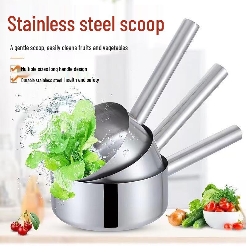 Stainless Steel Wide-Mouth Water Ladle