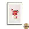 Nordic Minimalist Coffee Shop Wall Art: Modern Canvas with Inner Frame