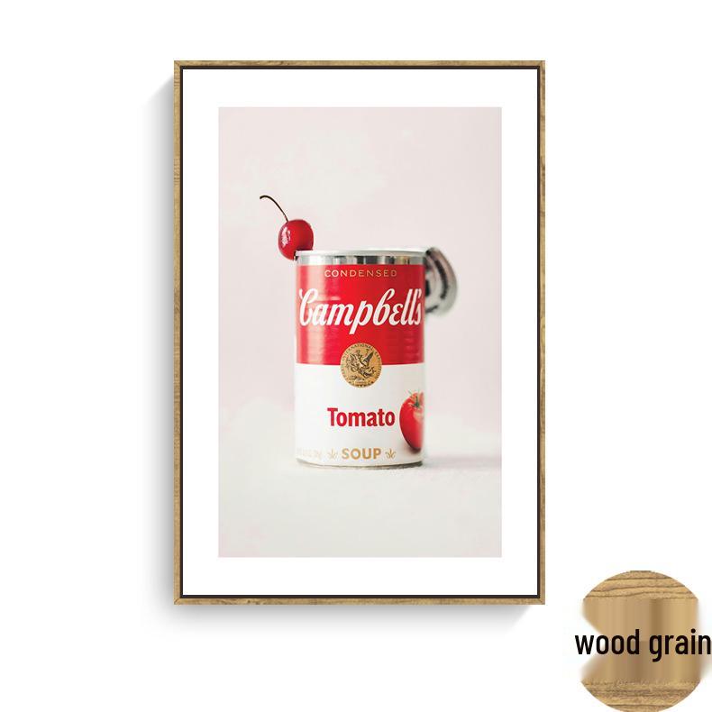 Nordic Minimalist Coffee Shop Wall Art: Modern Canvas with Inner Frame