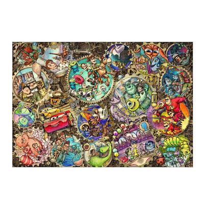 Tenyo (Made In Japan) 1000-piece Jigsaw Puzzle: Disney Pixar Characters Gear World (51x73.5cm) D-1000-852. Includes Glue, Spatula, and Service Card.
