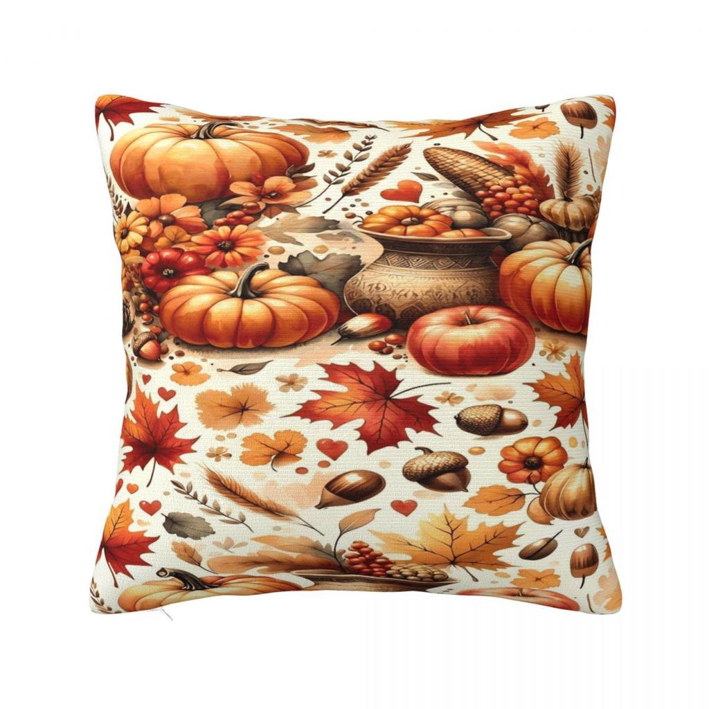 Pillow Case Happy Thanksgiving Day Soft Pillow Cover Morden Cushion Cover Graphic Pillowcases For Sofa Bedroom Home Decor