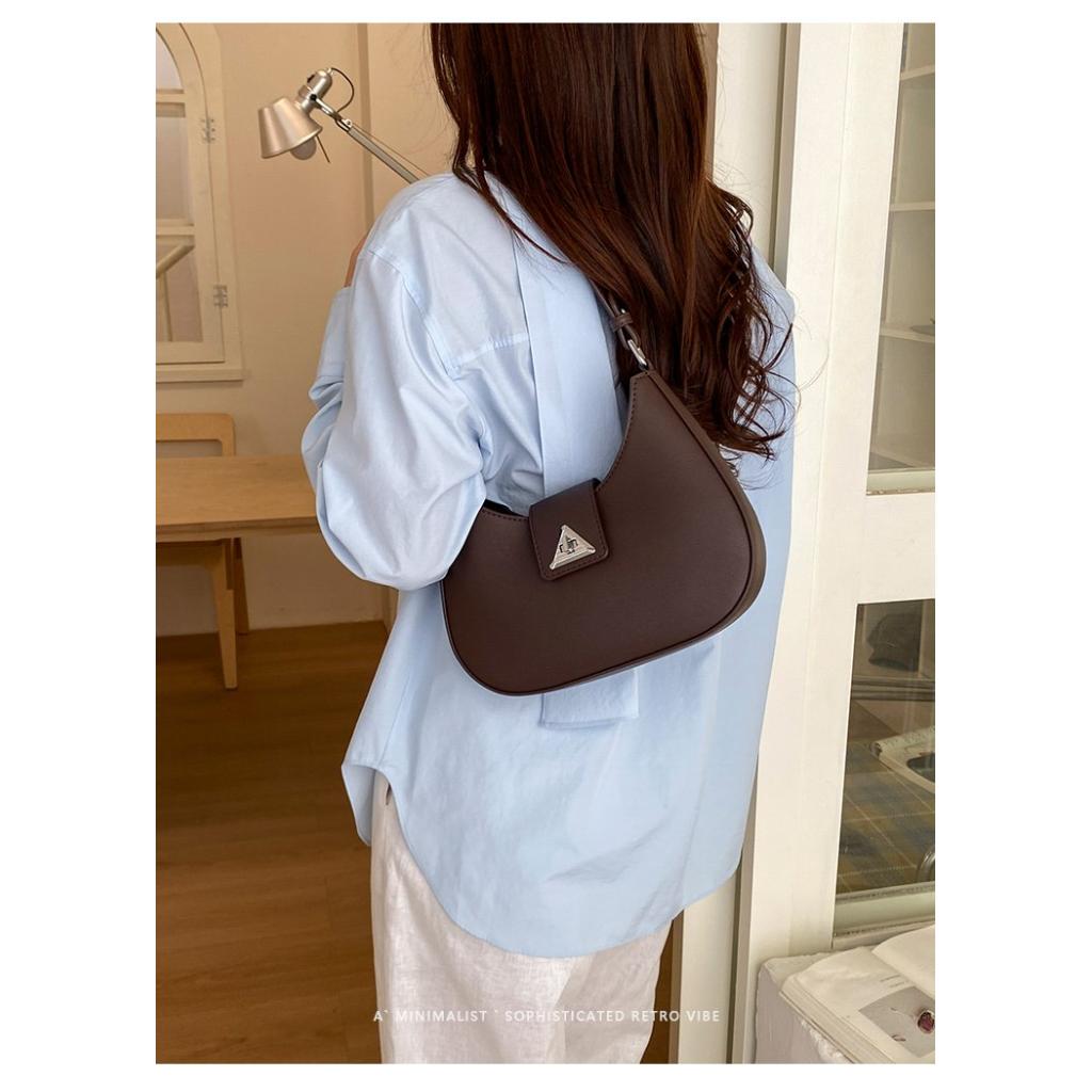 Shoulder Bag Women PU Minimalist Underarm Daily Commute