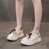 Platform White Shoes Women's Early Autumn New Versatile Casual Sports Shoes Small Height-increasing Breadboard Shoes