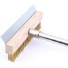 Pizza Oven Brush Long Handle Oven Cleaner Brush With Scraper Home Kitchen Supplies For Outdoor Cooking Grilling Fryer Baking
