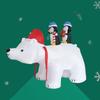 Aufblasbarer Weihnachtspolarbär mit schüttelndem Kopf