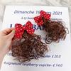 Headwear Girls Hair Extension Bowknot Hairclip Hair Accessories Baby Wig Hairpin Children's Bow Wig