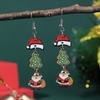 Christmas Themed Women’s Drop Earrings: Elk, Tree, Santa, Socks, Gingerbread Man