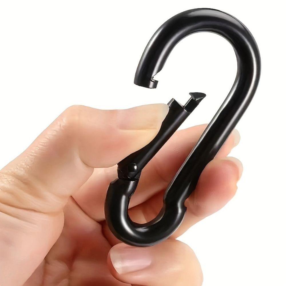 5pcs Gourd Shaped Gourd Carabiner Keychain Aluminum Zinc Zinc Alloy Gourd Safety Buckle Fishing