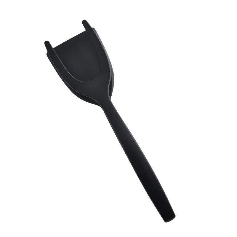 

Нейлонова лопатка для кухні «два в одному» для стейків і смаження — ідеально підходить для тостів і омлетів steak tongs чорний