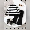 Kids Casual Long-Sleeve Set, Comfortable Daily Wear Outfits