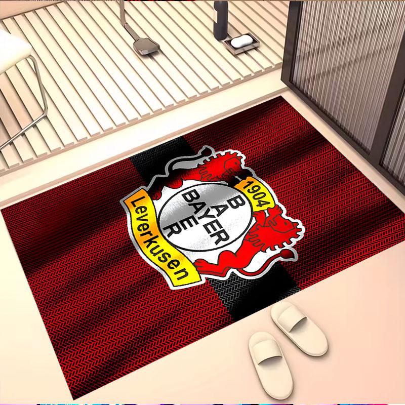 Bayer 04 Leverkusen Print Rug, Washable Floor Carpet, For Entryway Dorm Laundry Room Office Study, Home Decor Birthday Christmas Gift