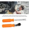 Slack Adjuster Release Tool, 2PCS Automatic Slack Adjuster Tool Set Fork End Release Tool Double Square Ratcheting Wrench for Trucks Trailers