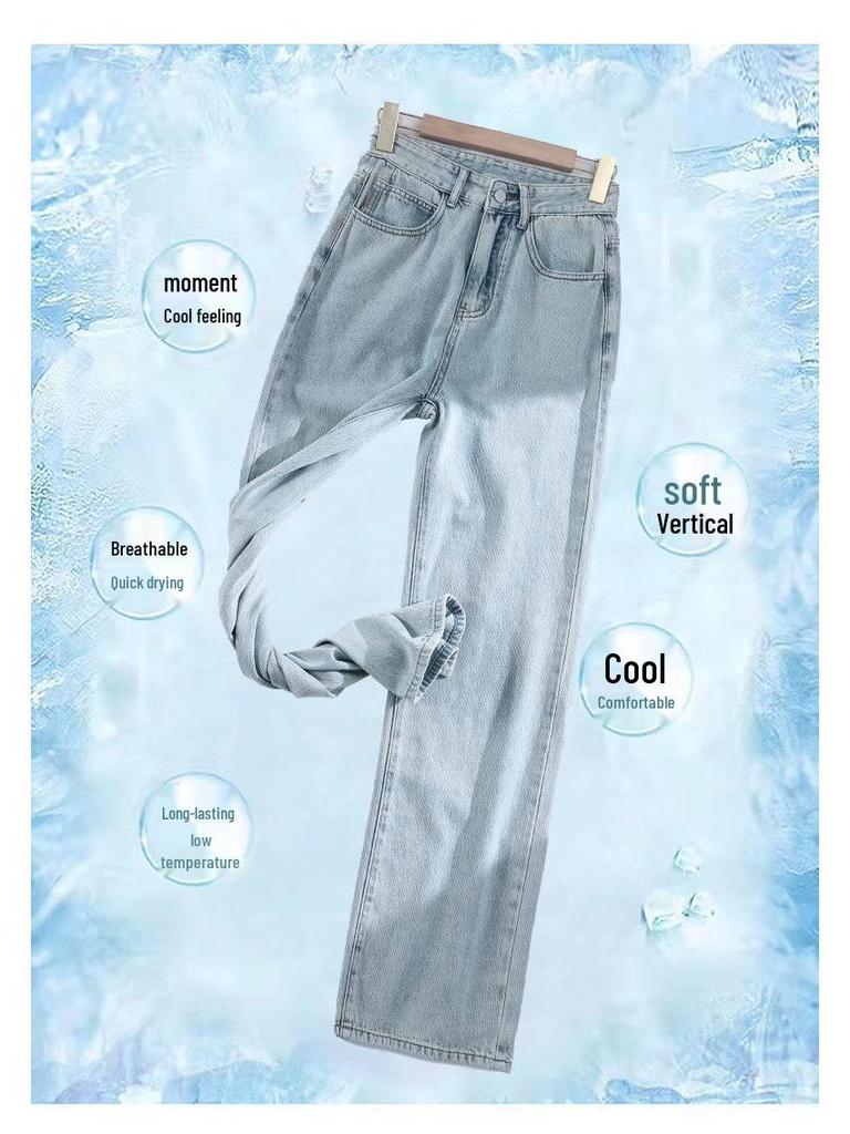 Women's High-Waisted Wide-Leg Summer Jeans - 2026 Trendy Style for Pear Shape