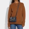 Coach Alie 18 Monogram Leather Small Square Shoulder Crossbody Bag Women bags Dark-Blue C3760-B4RH3