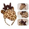 1/3/4/5 Kids Girls Giraffe Ears Headband Bowtie Tutu Skirt Giraffe Tail Animal Giraffe Costume Set for Halloween Cosplay Party