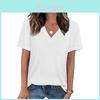 Casual Womens T Shirt With V Neck And Cotton Fabric For Summer And Spring Comfort