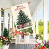 1pc Polyester Double-Sided Christmas Tree and Gifts Garden Flag  - Seasonal Outdoor Yard Decor, No Electricity Required