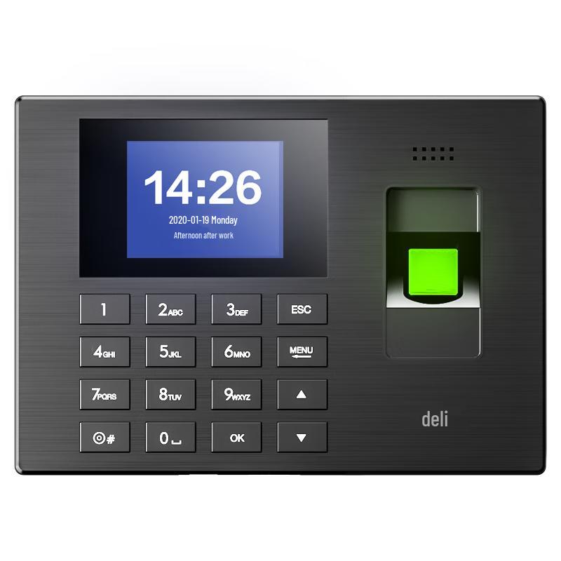 Deli Fingerprint Time Clock with USB Report Export