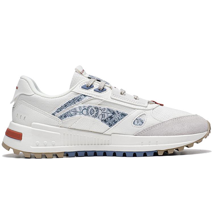 New LiNing Wind Rider 2.0 Anti Slip Wear Resistant Low Top Sports Casual Shoes Men's Ecru AGCT155-5
