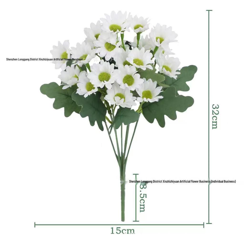 Realistic American Chamomile Daisy Bouquet for Home Decoration