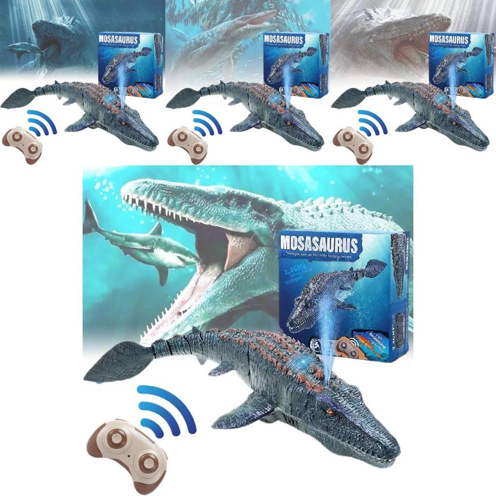 Exciting 24g Remote Control Floating Water Dinosaur Toy With Spray Feature For Kids