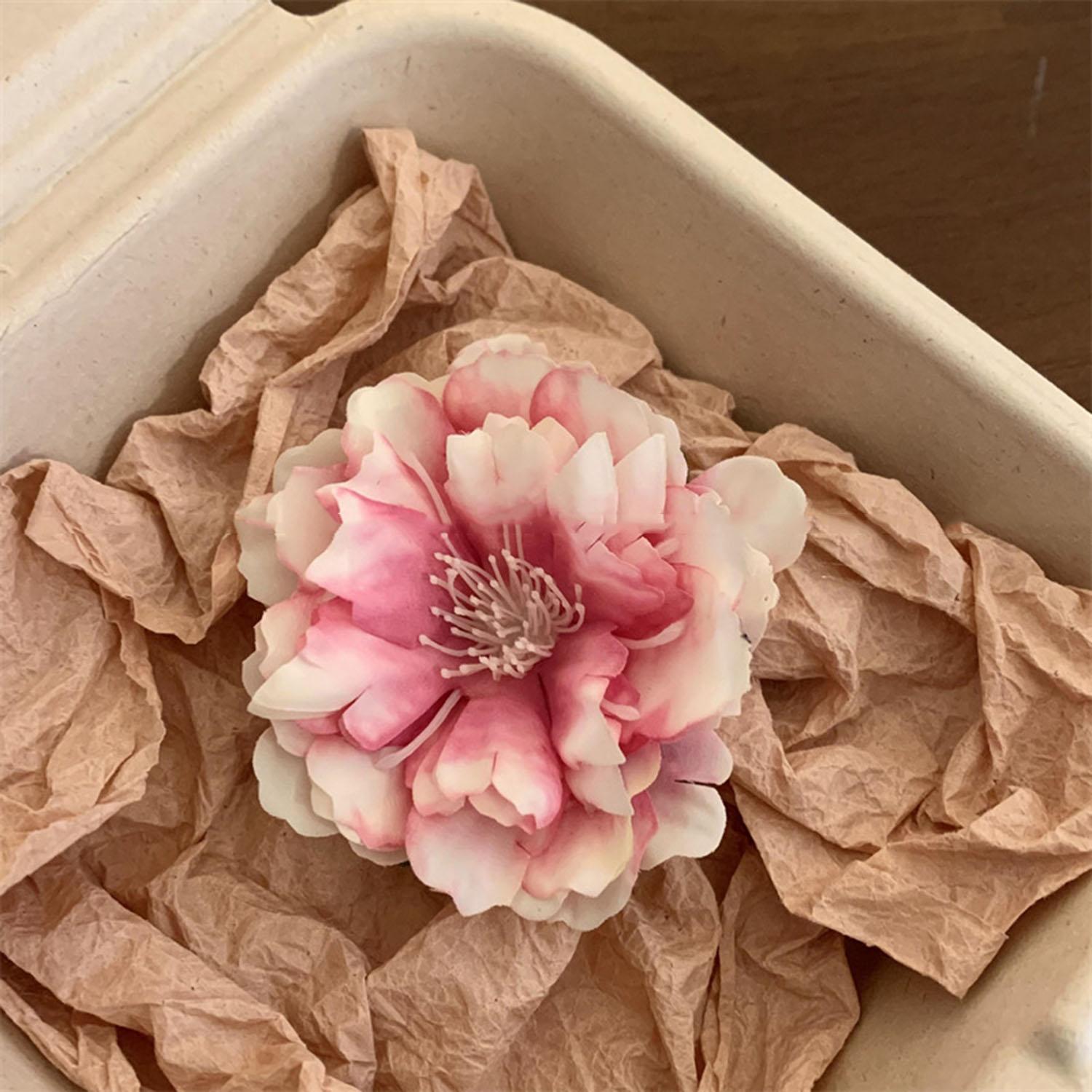 

Сладкие градиентные заколки для волос с цветами, простые заколки для волос с пионами, боковые зажимы для волос для женщин, девочек, инструменты для укладки волос, заколки-автоматы, аксессуары для волос, подарки