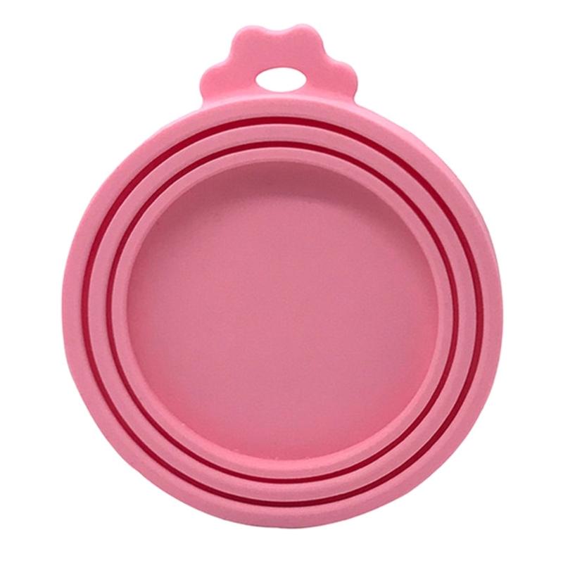 Reusable 3-in-1 Pet Food Can Silicone Cover Dogs Cats Storage Tin Can Lid Seal Cover Pet Food Storage Moisture-proof Lid