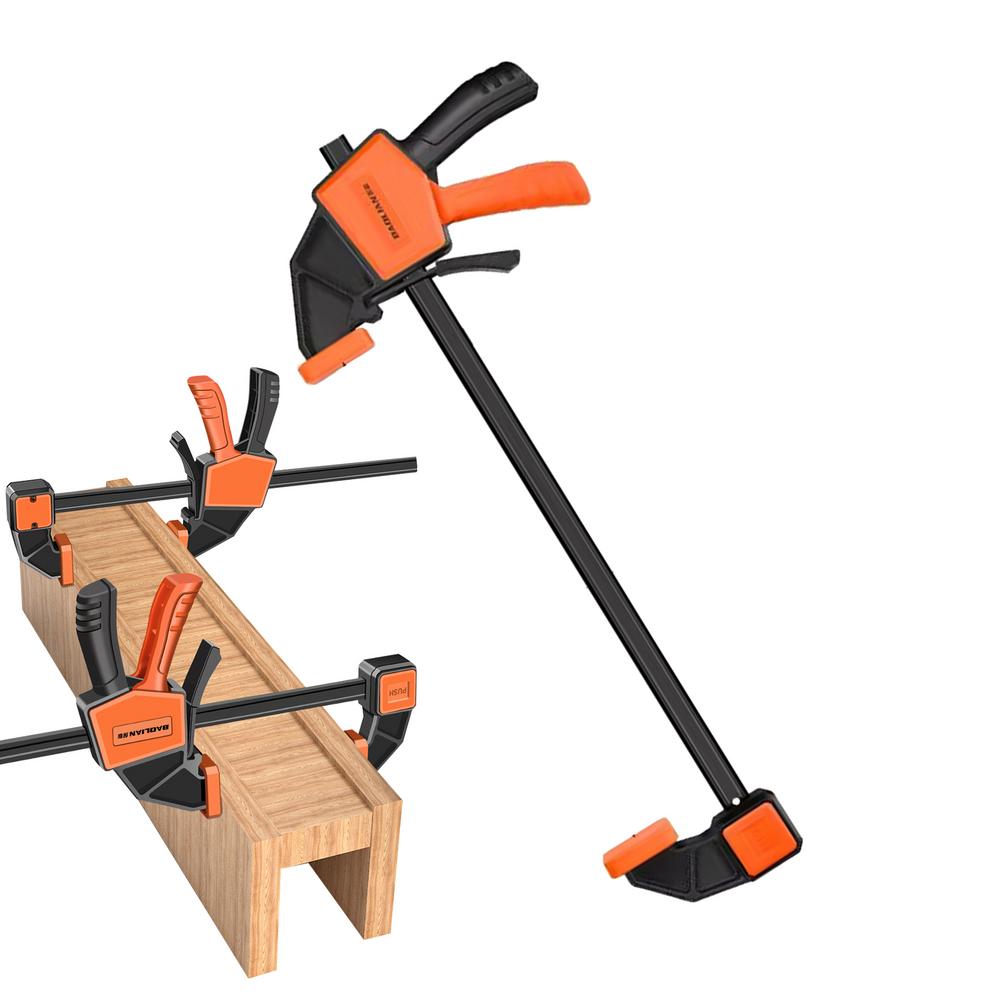 Long Wood Clamps Quick-Release Steel Bar Clamp F Clamp Micro-Adjustment Handle For Stable Fixing Solutions In Woodworking &