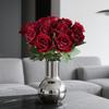 Artificial Highly Realistic Rose Bouquet for Valentine's Day Wedding Home Decoration Flowers Living Room Dining Table