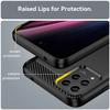 Carbon Fiber Texture TPU Case for T-Mobile Revvl 6x Pro 5G Revvl 6 T Phone Pro 5G Shockproof Protective Cover Funda Coque