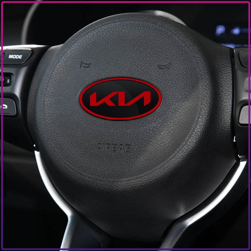1Pcs Steering Wheel Sticker Badge for KIA Sportage Ceed Rio 3 4 K2 K3 K4 K5 K6 K7 K8 Picanto Sorento Optima Cerato Soul Auto Styling Decoration