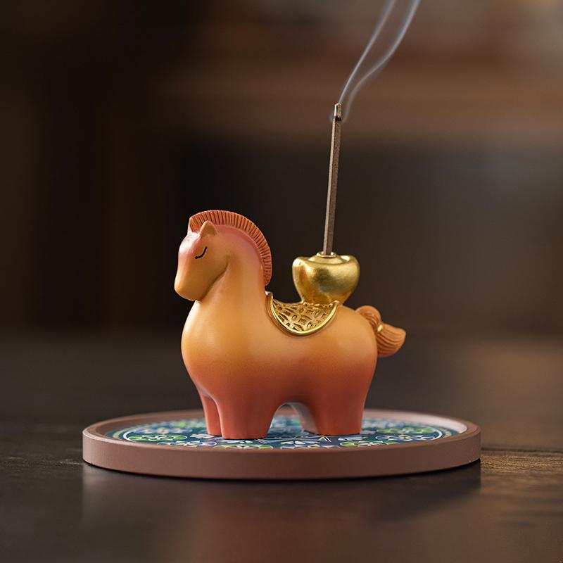 Porta Incenso em Forma de Cavalo e Elefante Porta Vareta Formato Animal Casa Vintage