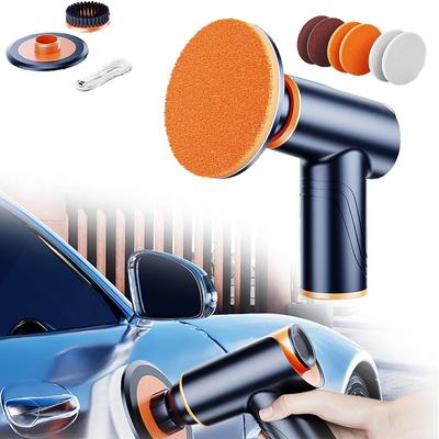 Wireless Car Polisher 4000mAh Cordless Dual-Speed Buffer Scratch-Free Soft Pad Home Auto Waxing Machine