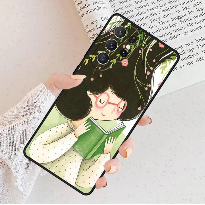 Read More Books Phone Case For Samsung Galaxy S25 S23 S30 S8 S21 S20 FE S24 S22 Note 10 20 S8 Plus Lite Ultra