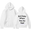 Just Enjoy Where You Are Now Women Amazon New Hooded Plus Velvet Printed Solid Color Sweatshirt
