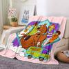 1Pc Scoobydoo Mystery Machine Blanket For Couch Bed Plush Cozy Fuzzy Blanket Super Soft Warm Blankets For Fall And Winter 0918155