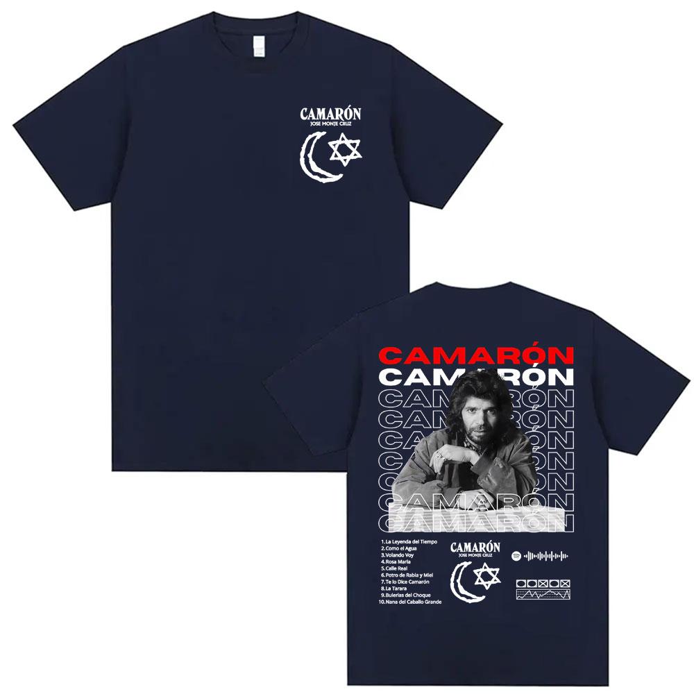 Camisetas Gráficas de Álbum Rock Camaron De La Isla para Hombre y Mujer Moda Hip Hop Punk Street Camisetas de Algodón de Manga Corta de Verano
