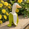 Funny Desk Decoration Creative Banana Duck Figurine, Resin Sculpture, Novelty Art Birthday Gift for Bestie Statue, Ornament Home Office Tabletop Decor