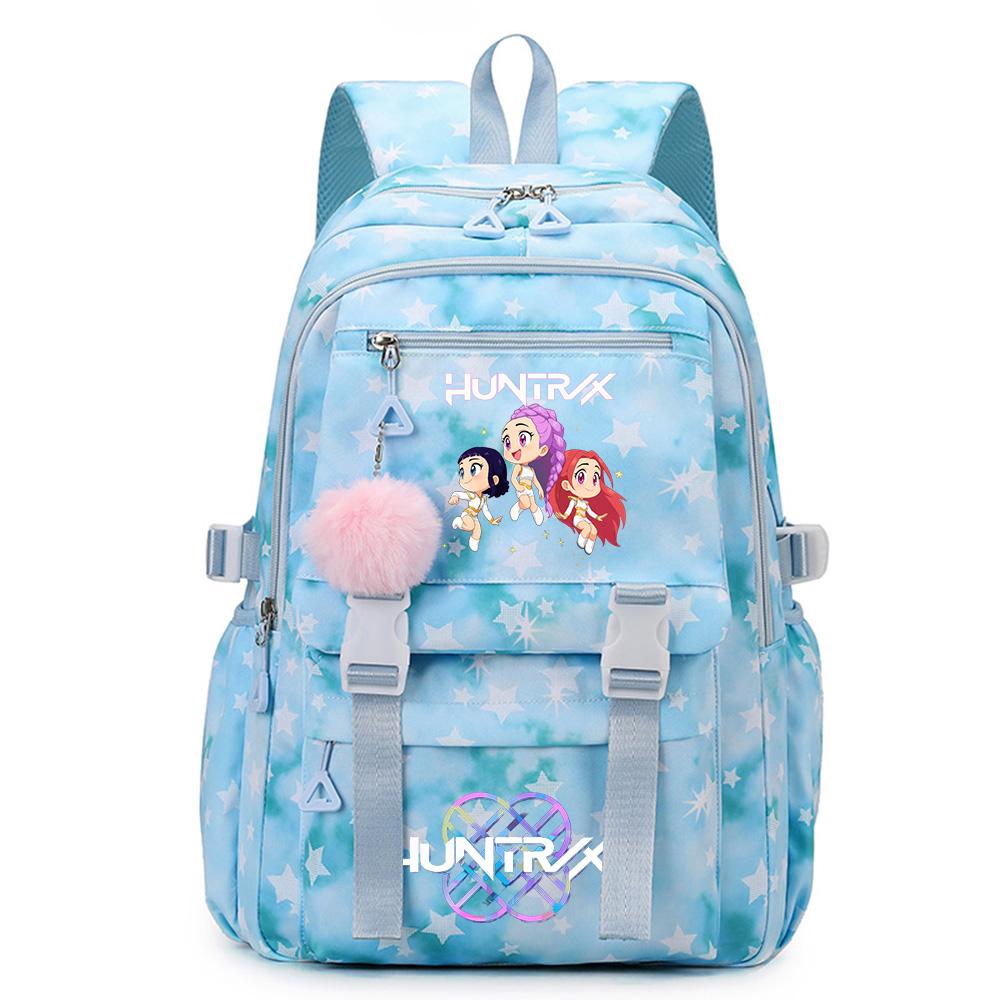 Anime K-Pop Demon Hunters Printed Backpack Large Capacity Bookbag Laptop Unisex Student Boy Girl School Bag Large Capacity Travel Outdoor Bag Gift