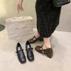 [Youshilai] Niche Fashion Square Head Mary Jane Shoes Women's 2025 Spring New Temperament Elegant Thick Heel Single Shoes