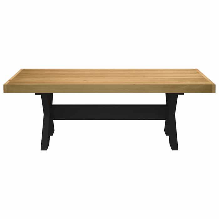 VidaXL Table basse NOAIN pieds en forme de X 120x60x40 cm massif pin, table, table en bois, table rustique, table de salon, 4100034