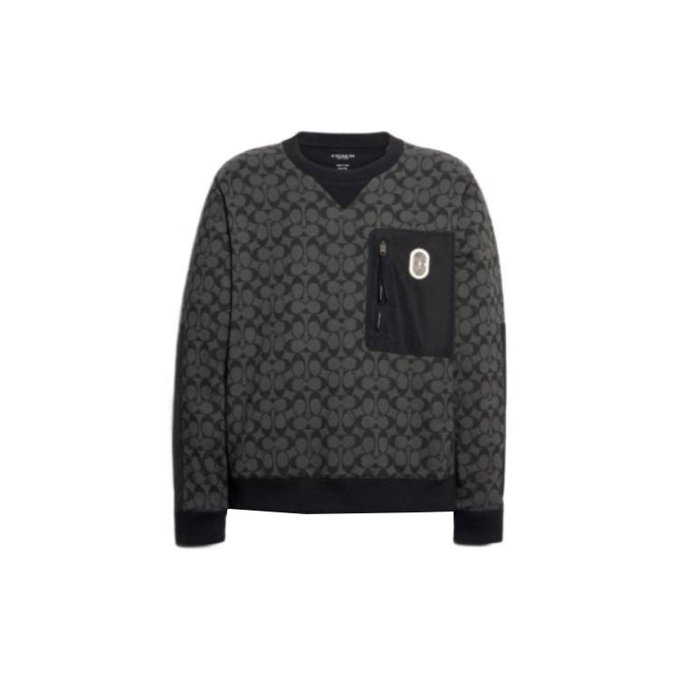 COACH SS23 Sweatshirt Men's Gray 89748-OY2