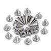10-100pcs Punk Rivet Silver Cone Spikes Screwback Studs Craft Cool Rivets Clothes Bag Shoe Leather Belt DIY Handcraft Supplies