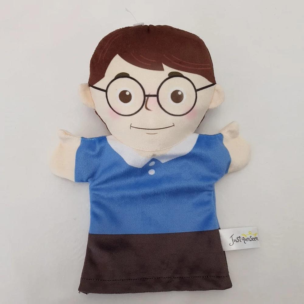 Profession Puppet Cartoon Professional Series Plush Toy Job Doctor Teacher Worker Famer Police Cosplay Kindgarten Role Play Gift