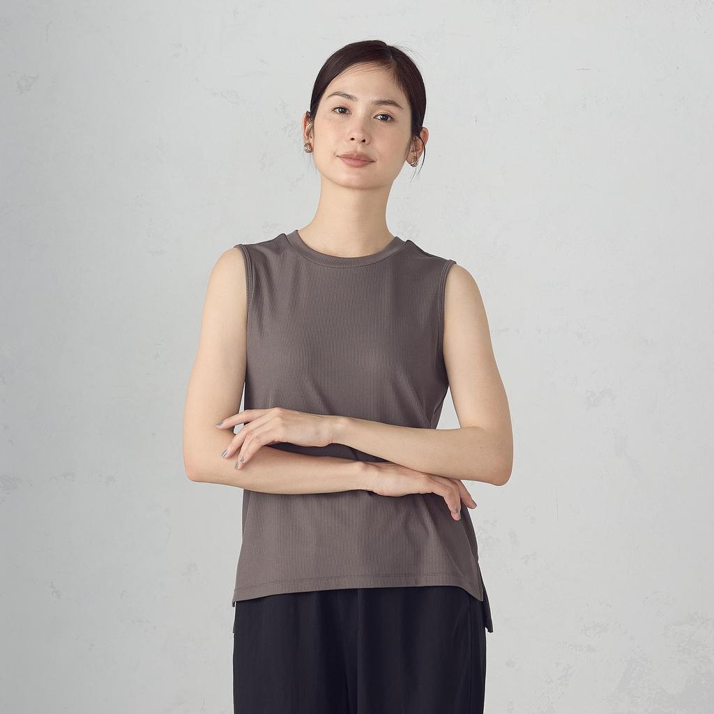 Comme Ca Ism Basic Terry Tank Size Top, Charcoal, M, 12-63CM02-205