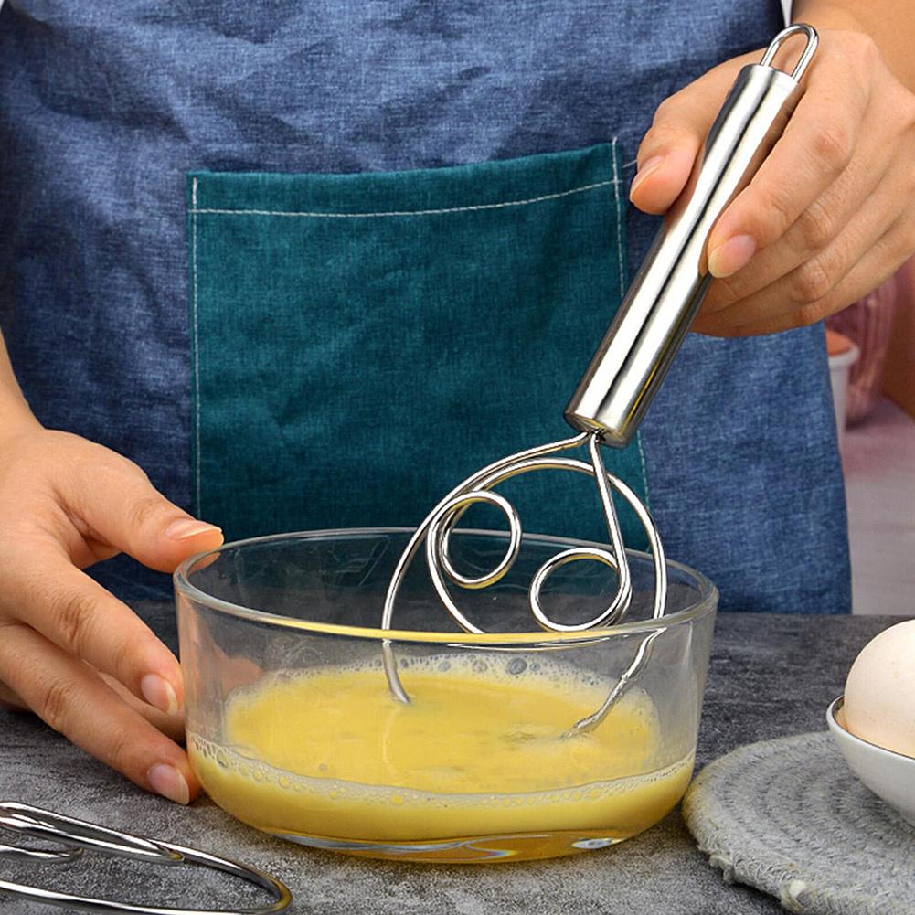 Stainless Steel Dough Whisk for Professional Kitchens and Home Cooking