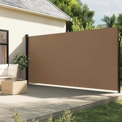 Vidaxl Foldable Side Awning, Taupe, 200X600 Cm