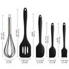 5 Piece Silicone Spatulas Set Heat Resistant Kitchen Utensils Set with Egg Whisk Basting Brush Turner Nonstick Cooking Tools Set
