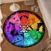 Classic Pirates Skull Crossbones Round Mat, Anti-slip Circle Carpet Chair Rug For livingroom,Bedroom, Doormat Home Decor Gift Christmas Gifts